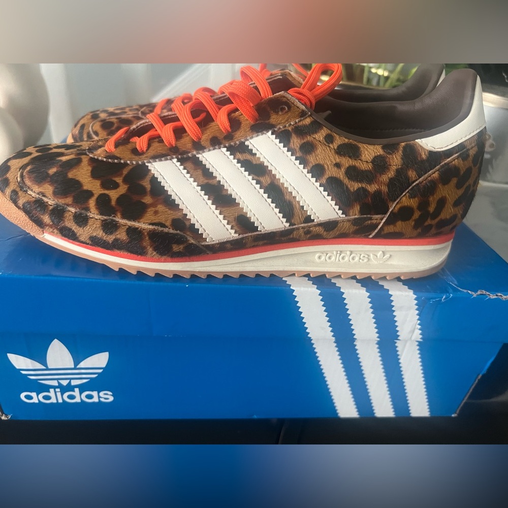 Adidas SL 72 OG W Leopard Print Sneakers, sz 9 - Picture 4 of 7